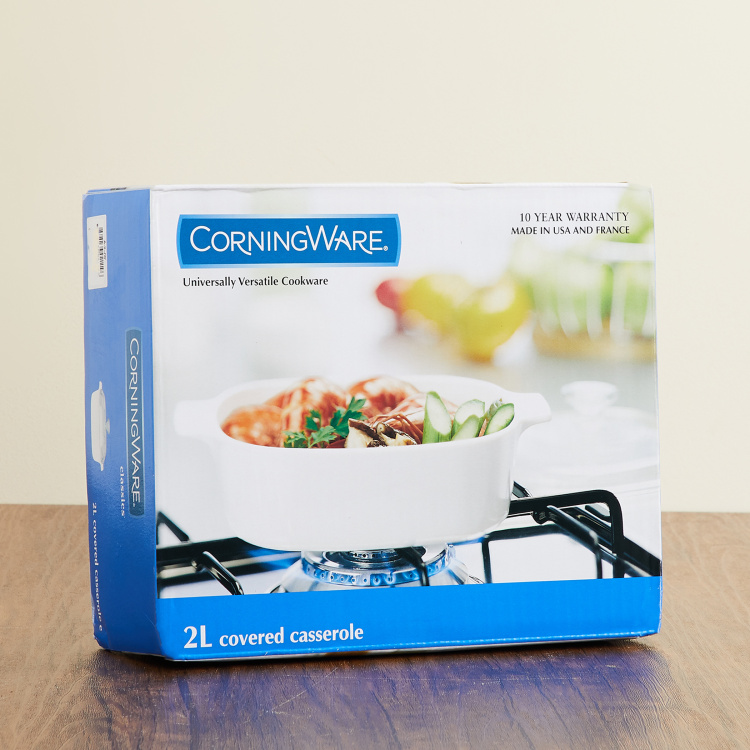 Corelle White Asia Cov Casserole - 2Litre