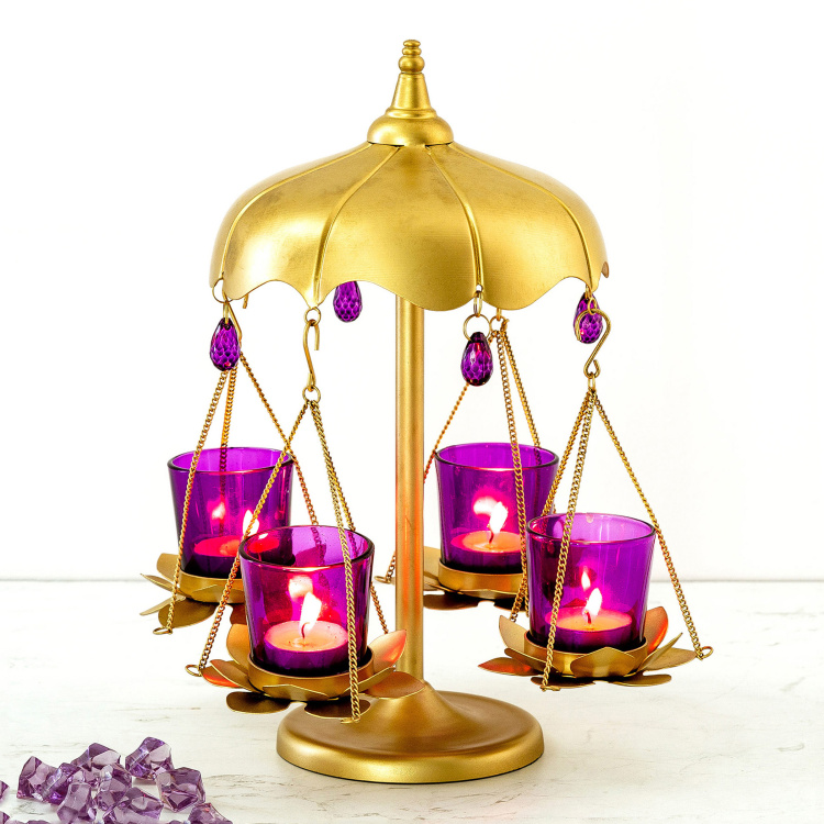 Galen Lotus Merry-Go-Round Votive Holder