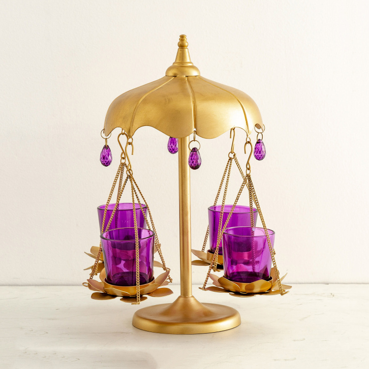 Galen Lotus Merry-Go-Round Votive Holder