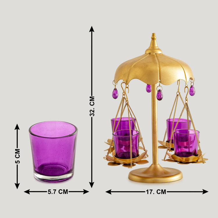 Galen Lotus Merry-Go-Round Votive Holder