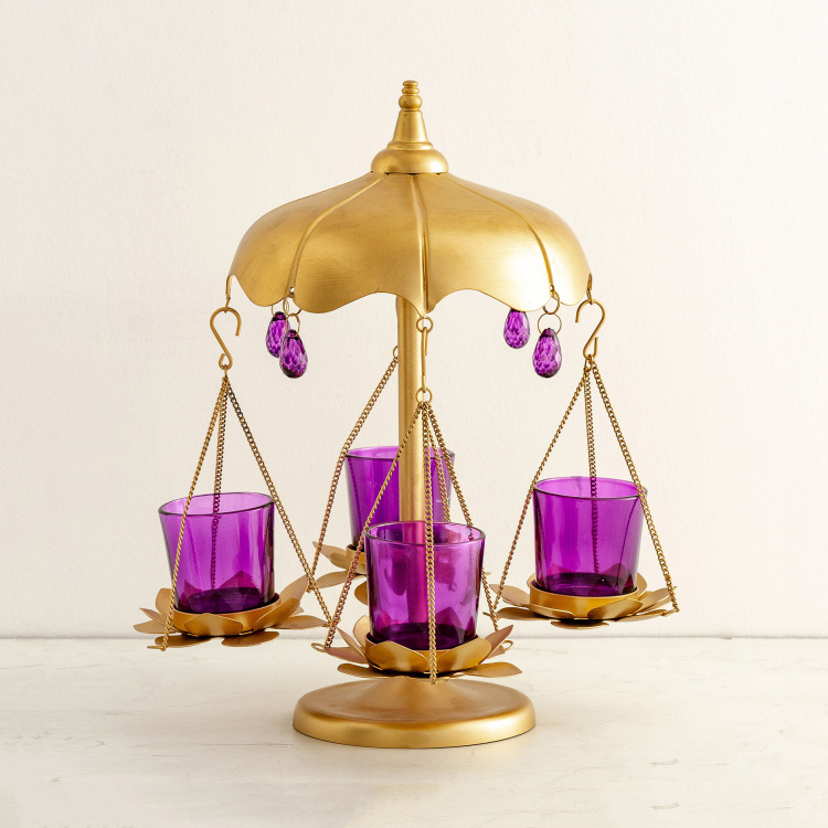 Galen Lotus Merry-Go-Round Votive Holder