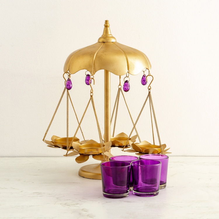 Galen Lotus Merry-Go-Round Votive Holder