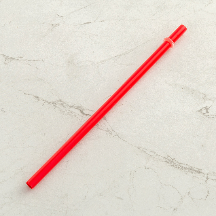 Vibgyor-Cuba Textured Glass Mason Jar With Straw