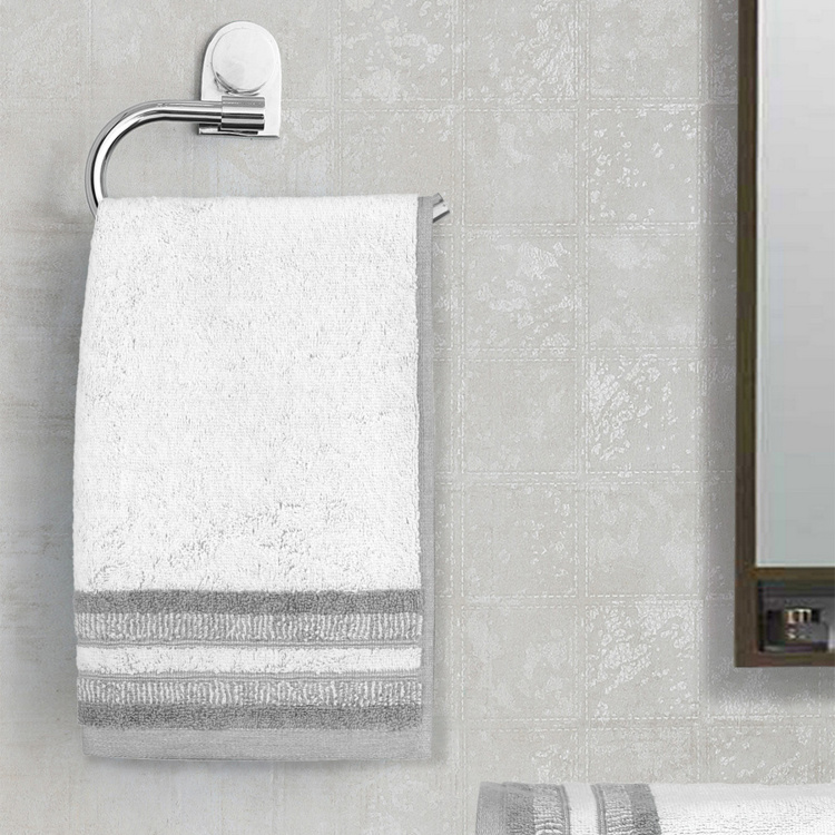 SPACES Bamboo Charcoal Textured Hand Towel - Set of 2 - 40 x 60 cm