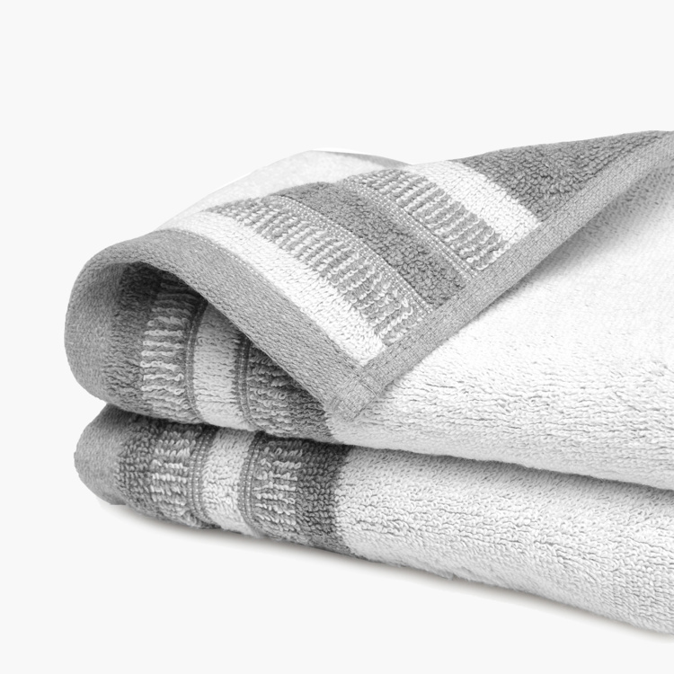 SPACES Bamboo Charcoal Textured Hand Towel - Set of 2 - 40 x 60 cm