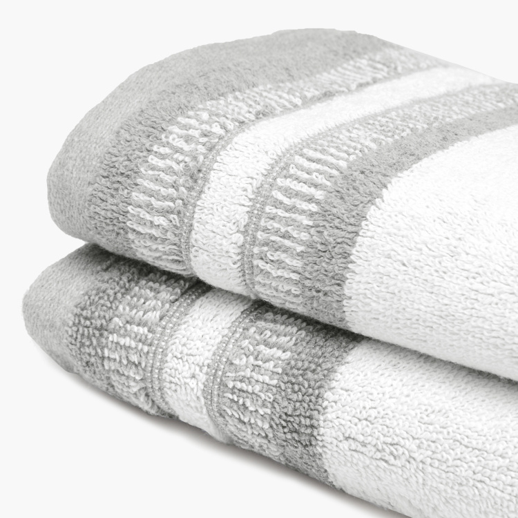 SPACES Bamboo Charcoal Textured Hand Towel - Set of 2 - 40 x 60 cm