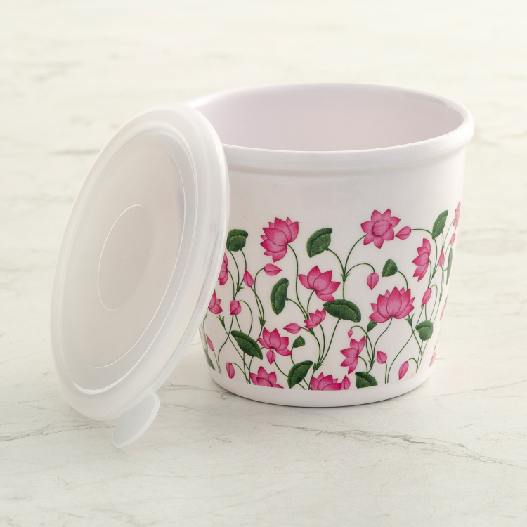 Sutra-Floret Floral Print 3-Piece Canister Set