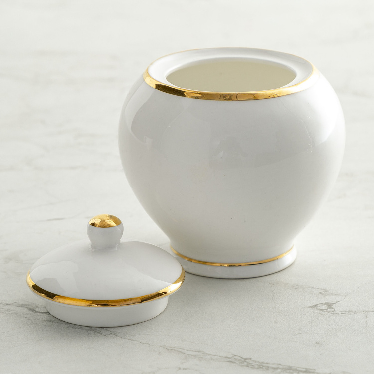 Jodhpur Goblin 15-Pc. Golden Border Tea Set