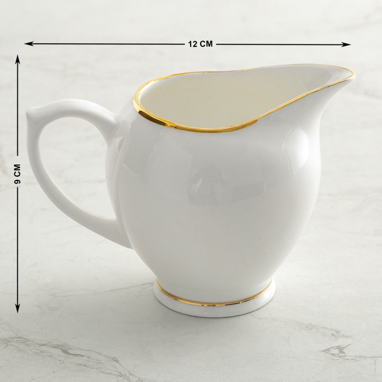 Jodhpur Goblin 15-Pc. Golden Border Tea Set