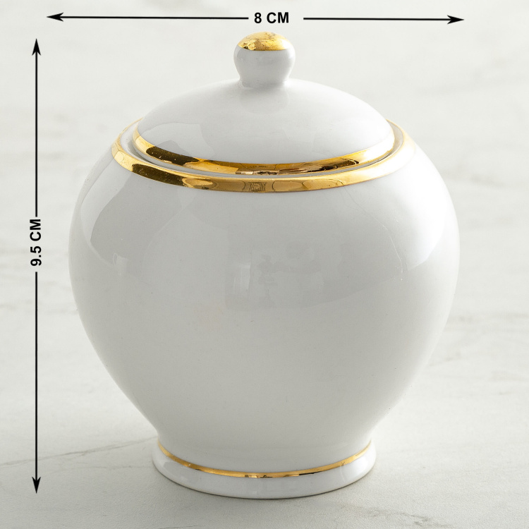 Jodhpur Goblin 15-Pc. Golden Border Tea Set