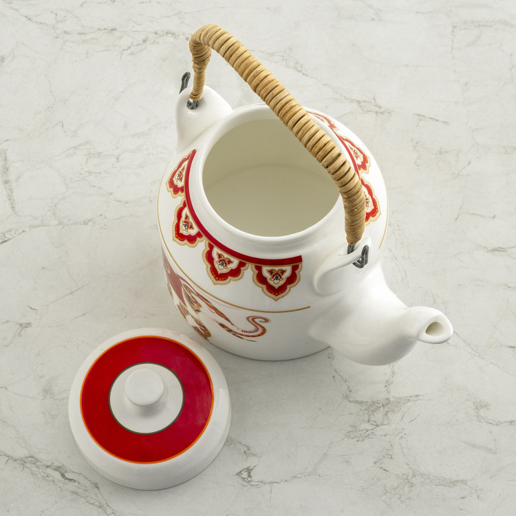 Shalimar-Stanton Printed 7-Pc. Kettle and Tea Cup Set - Kettle: 1000 ml + Cup: 160 ml