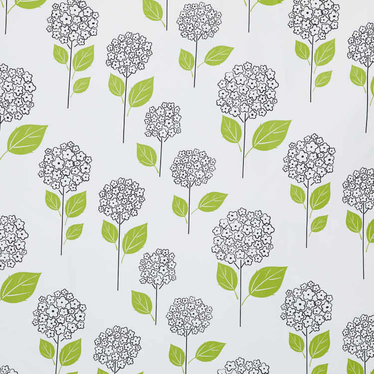 Mekong Kent Printed Single Pc. Shower Curtain - 180 cm x 180 cm - Polyester - Multicolour