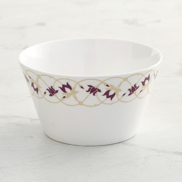 Mandarin-Emily Floral Print 3-Piece Bowl Set - 620 ml