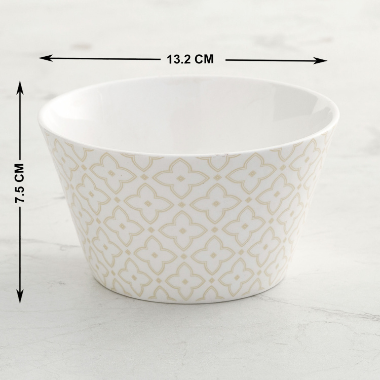 Mandarin-Emily Floral Print 3-Piece Bowl Set - 620 ml
