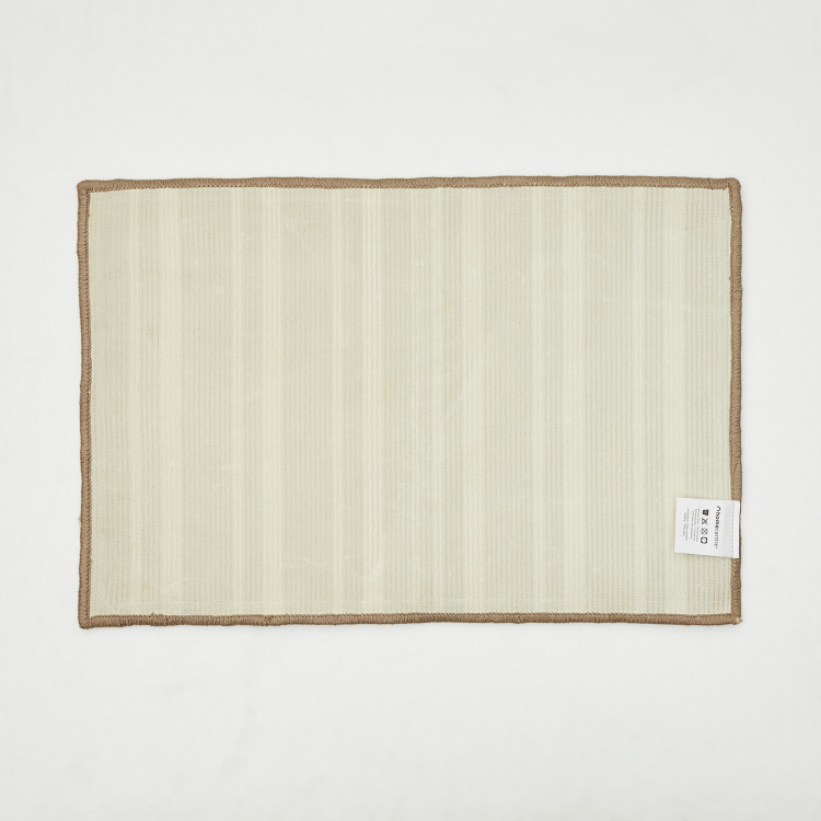 Spinel Textured Polyester  Tufted Bathmat  : 42 cmL x 62 cmW  Beige