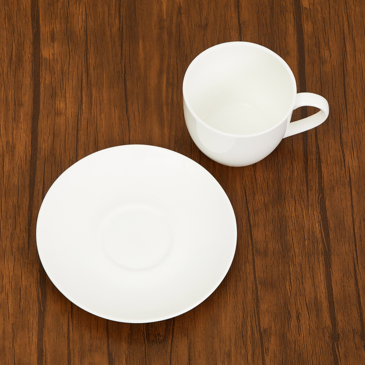 Marshmallow Bone China Cup and Saucer - 250ml