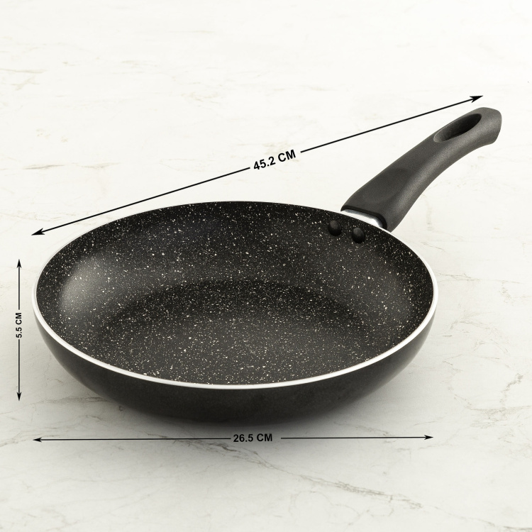 PRESTIGE Granite Twin Frying Pan and Kadai with Lid - Set of 2