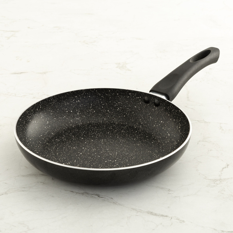 PRESTIGE Granite Twin Frying Pan and Kadai with Lid - Set of 2