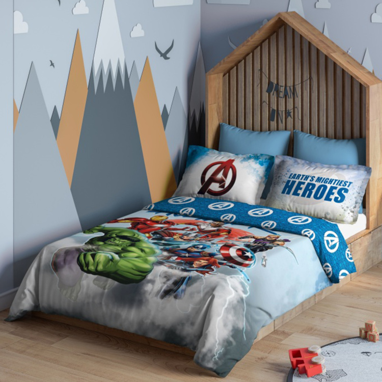 D'DECOR Kids Economy Single Bedsheet with 1 Pillow Cover-152 x 224cm