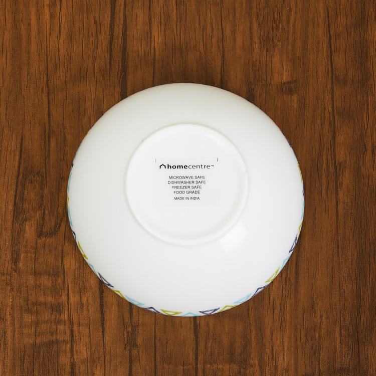 Cosmos Jive White Opalware Microwave Safe Printed Serving Bowl - 850 ml