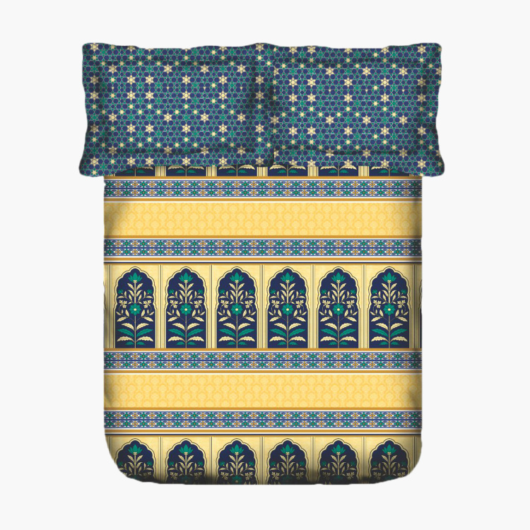 Buy PORTICO Neeta Lulla Printed 7Piece Bedding and Towel Combo Set