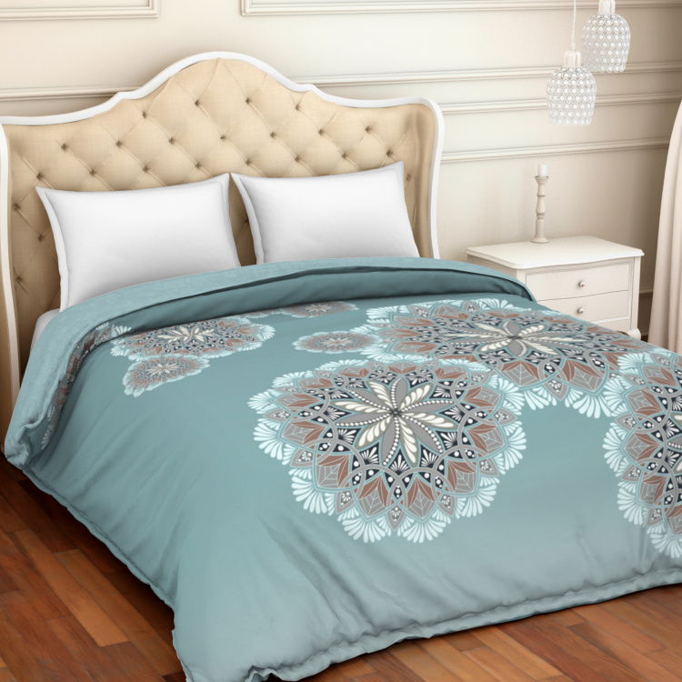 SPACES Organic Cotton Printed Double Comforter - 224 x 270 cm