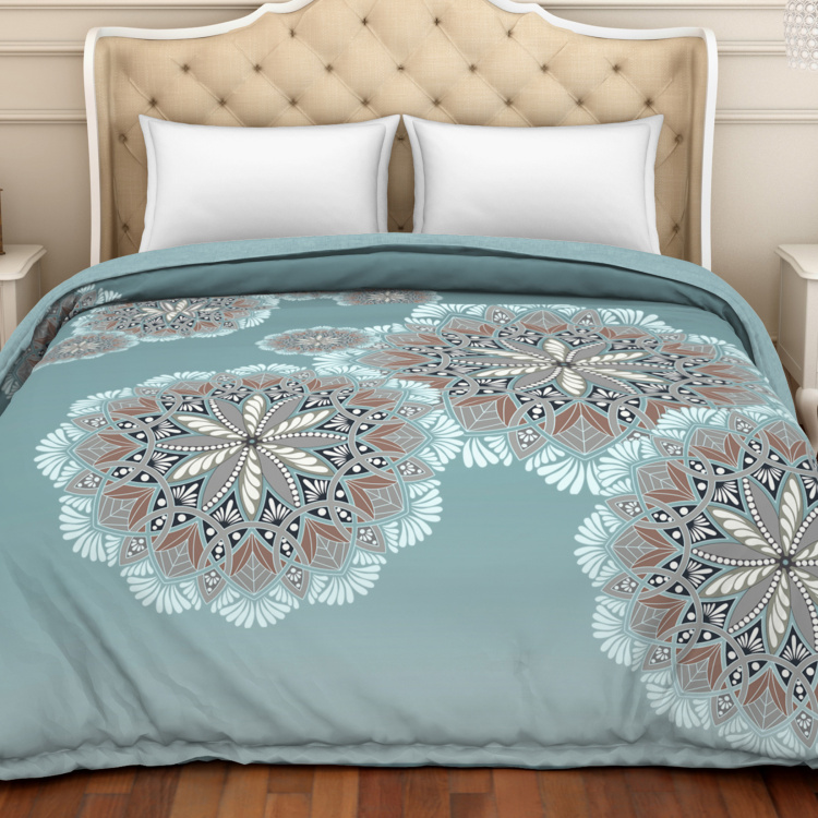 SPACES Organic Cotton Printed Double Comforter - 224 x 270 cm