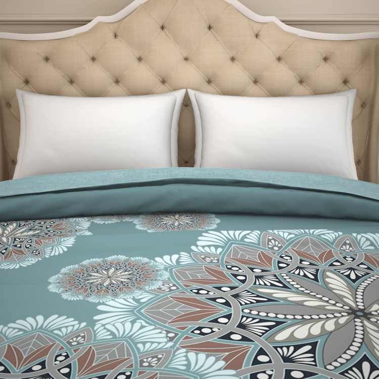 SPACES Organic Cotton Printed Double Comforter - 224 x 270 cm