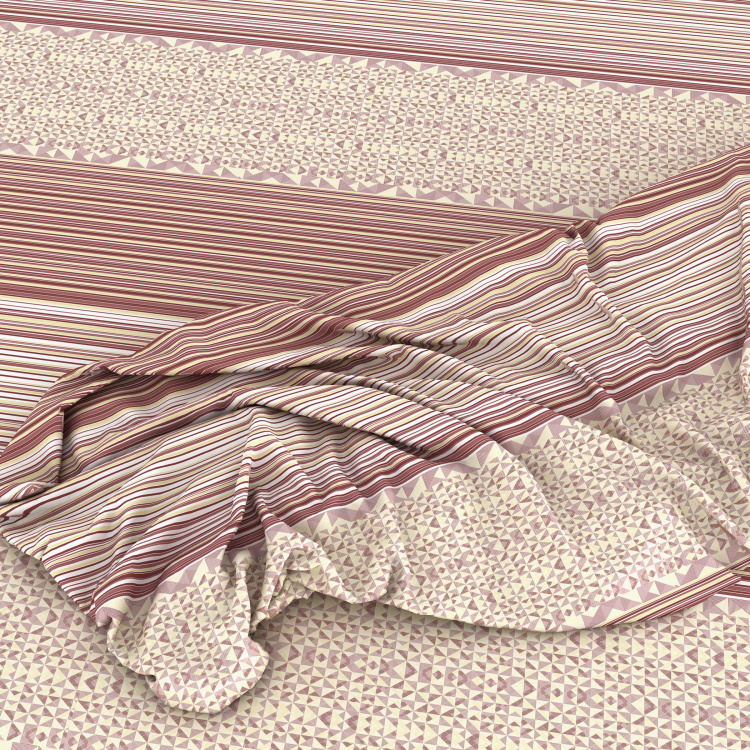 Spaces Geostance Printed Single Bed Winter Quilt - 150 X 220 Cm