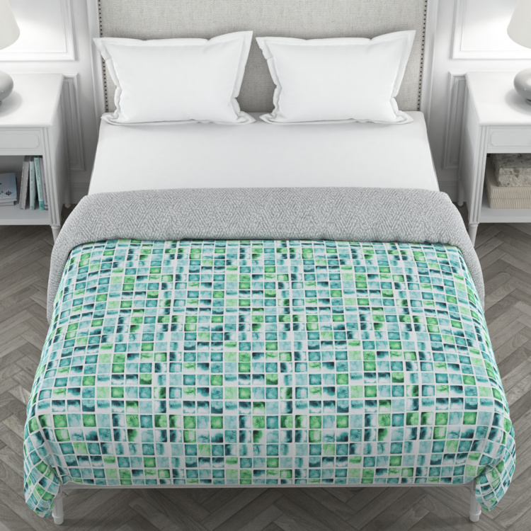 PORTICO Facets Printed King-Size Comforter - 2.24 x 2.74 m