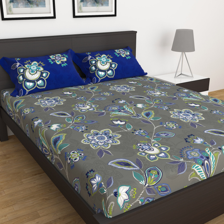 My Bedding 3-Pc. Printed King Size Fitted Bedsheet Set - 180 x 195 cm