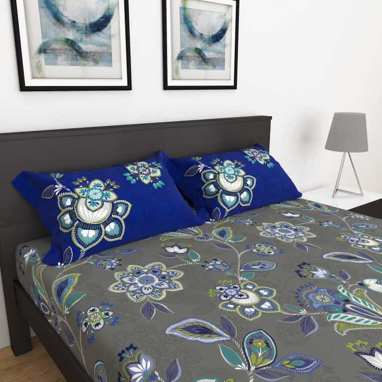 My Bedding 3-Pc. Printed King Size Fitted Bedsheet Set - 180 x 195 cm