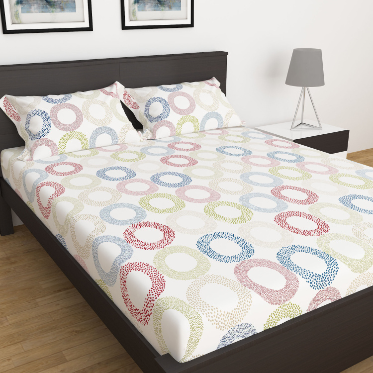 My Bedding 3-Piece Printed Double Bedsheet Set - 228 x 274 cm