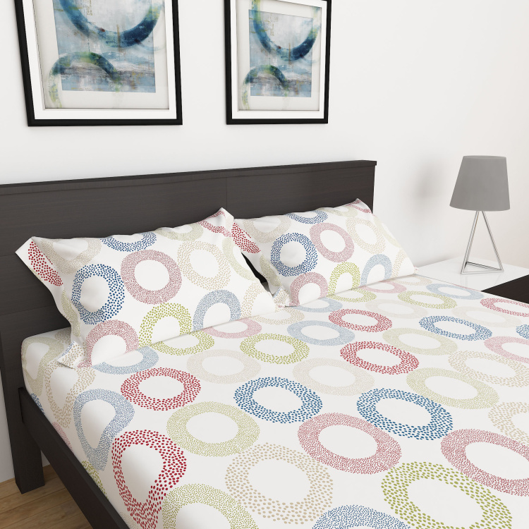 My Bedding 3-Piece Printed Double Bedsheet Set - 228 x 274 cm