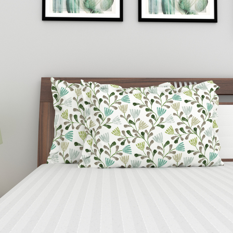 My Bedding Printed Pillow Cover - Set of 2 - 45 x 70 cm
