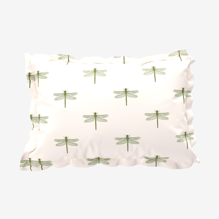 Mandarin Dragonfly Print Pillow Case - Set of 2 - 45 x 70 cm