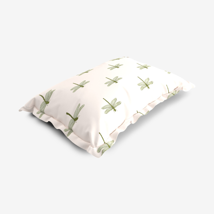 Mandarin Dragonfly Print Pillow Case - Set of 2 - 45 x 70 cm