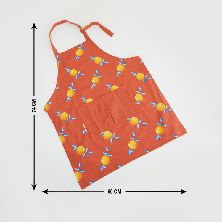Raisa Retro Printed Aprons - Cotton - Apron - 60 cm L x 74 cm W - Multicolour