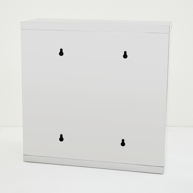Orion Ella Solid Stainless Steel Rectangular Wall Mounted Mirror Cabinet : 30 cmL x 12 cmW x 30 cmH Multicolour