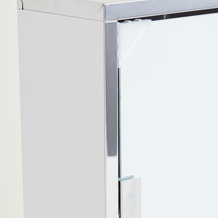 Orion Ella Solid Stainless Steel Rectangular Wall Mounted Mirror Cabinet : 30 cmL x 12 cmW x 30 cmH Multicolour