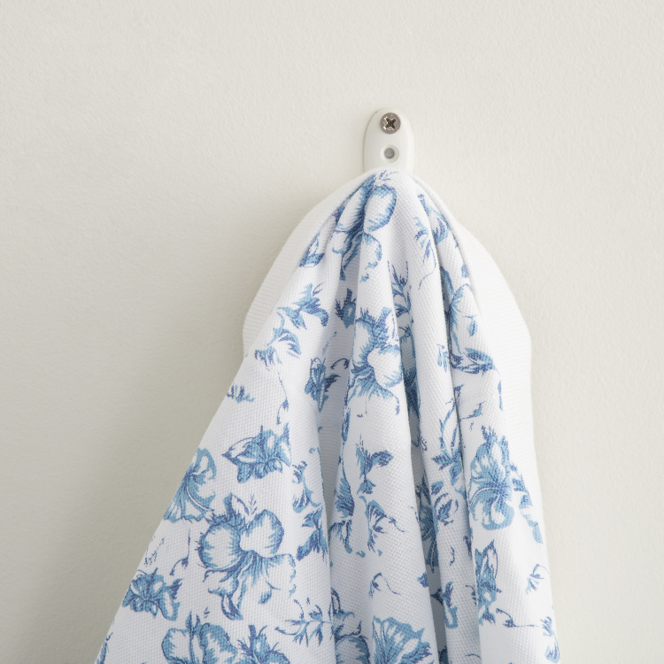 Orion Medallion Solid Set of 2Pcs Wall Hook - 5 cm x 5 cm x 1.8 cm - Metal - White