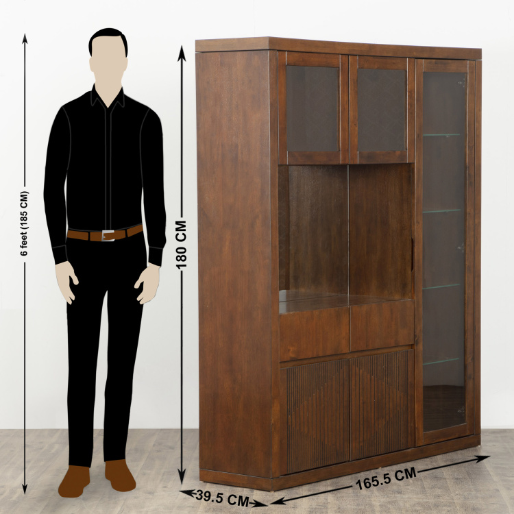 Harmony Crockery Unit - Brown