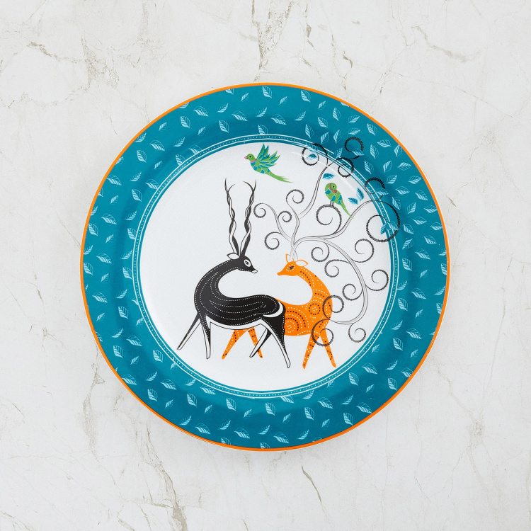 Eliana Deer Print Dinner Plate