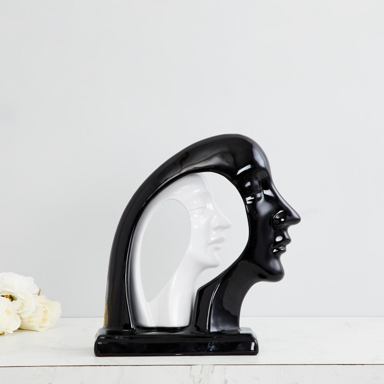 Galaxy Couple Face Figurine