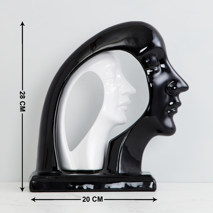 Galaxy Couple Face Figurine