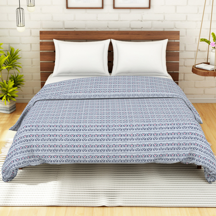 SPACES Printed Double Bed Dohar - 210 x 240 cms