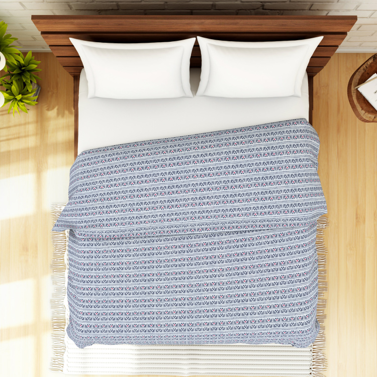 SPACES Printed Double Bed Dohar - 210 x 240 cms