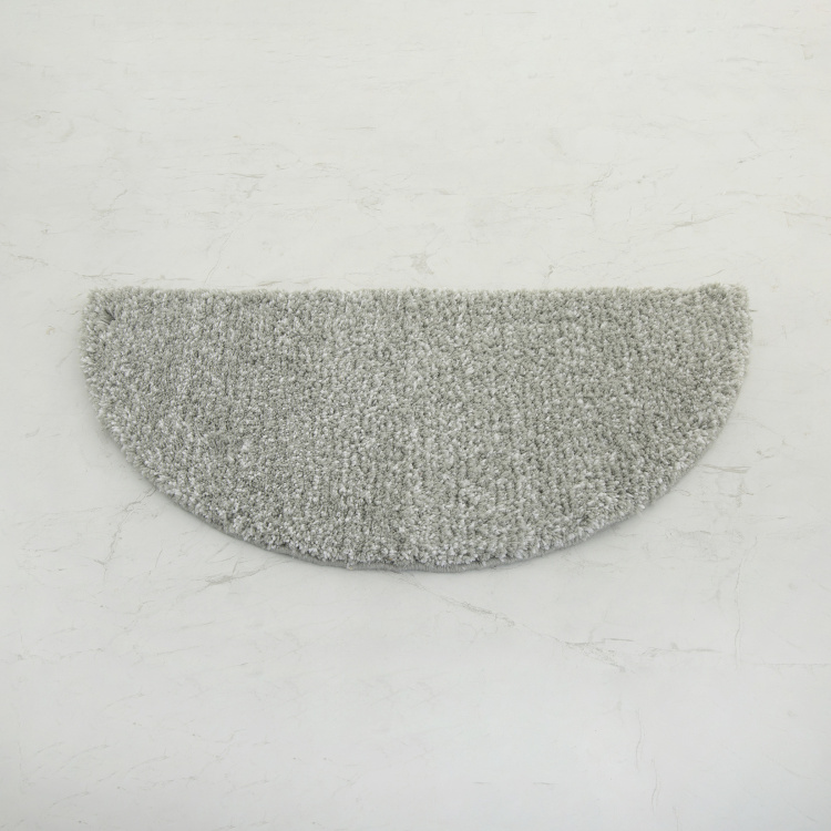 Pristine Solid Semi-Circular Bath Mat - 40 x 80 cm