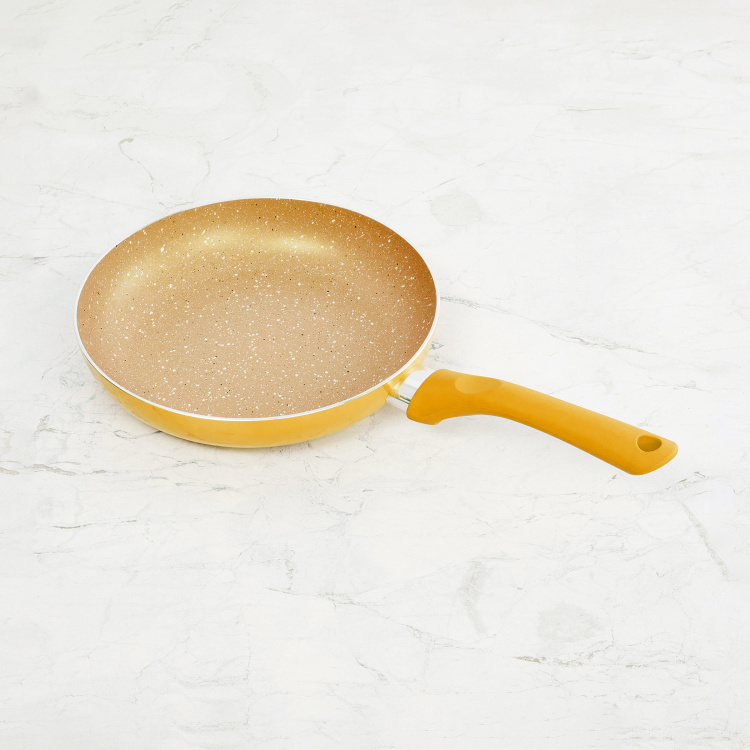 Colour Connect Solid Frying Pan - Aluminium - 44 cm L x 26 cm W x 6 cm H -Yellow