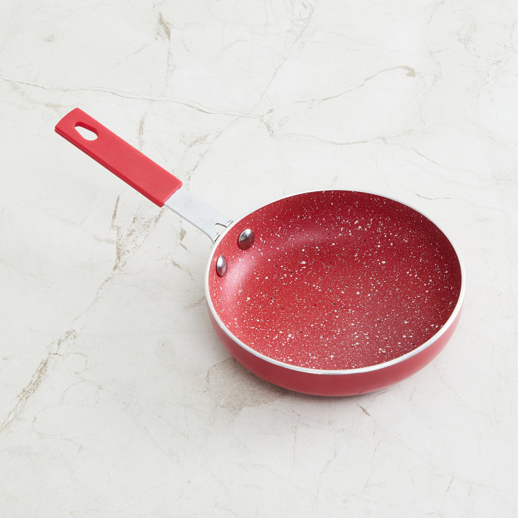 Sweetshop Solid Frying Pan - Mini Fry Pan - 6 cm  H x 14 cm - Red